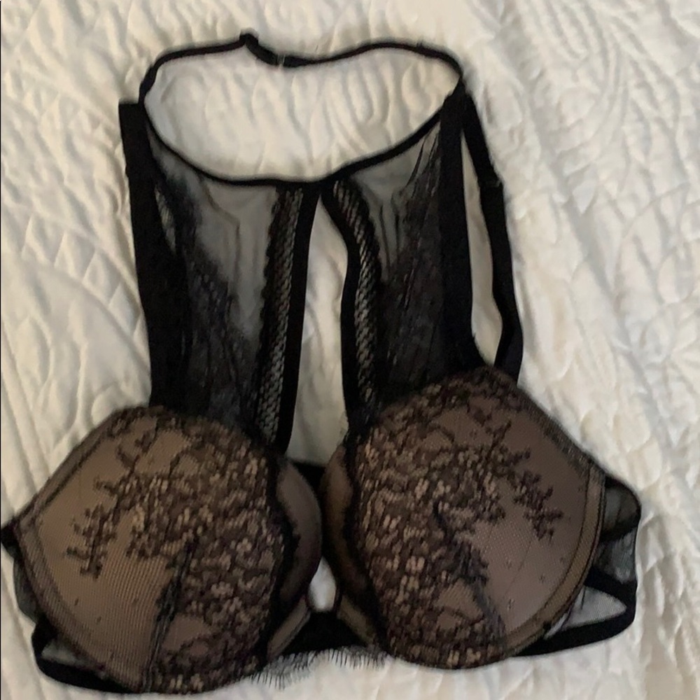 Victoria’s Secret Very Sexy 32B Lace/Black halter.